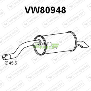 Tlumič AUDI / SEAT / SKODA / VOLKSWAGEN - 2G6253609B 2G6253609K 