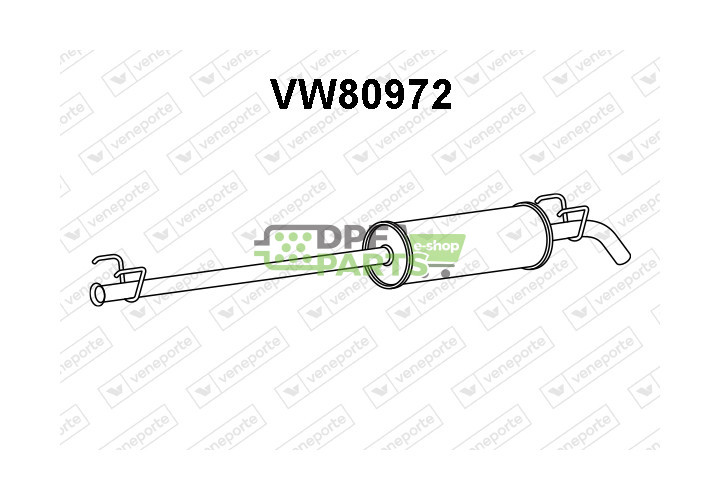 Tlumič VOLKSWAGEN - 2E0253409R 2E0253409S JZW253409AD