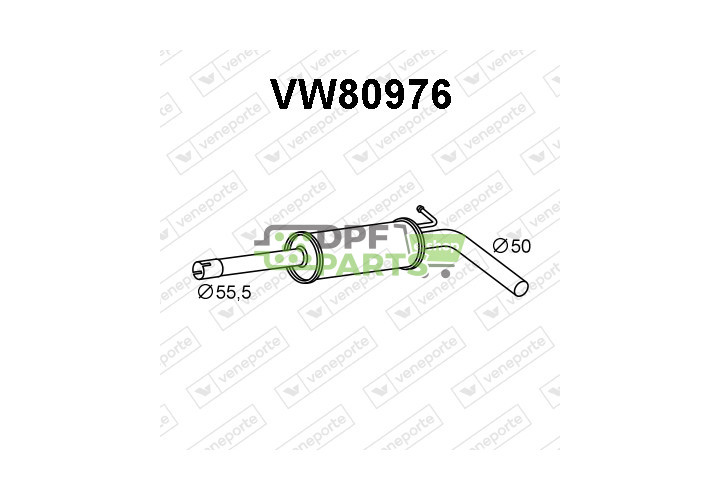Tlumič SEAT / SKODA / VOLKSWAGEN - 6C0253209  