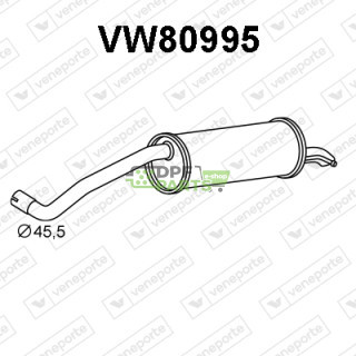 Tlumič SEAT / SKODA / VOLKSWAGEN - 6C6253609R 6C6253609T 6V6253609B