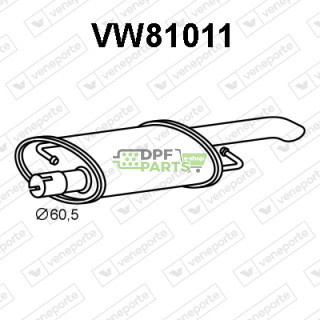 Tlumič VOLKSWAGEN - 7F0253209 7F0253209B 7F0253209C