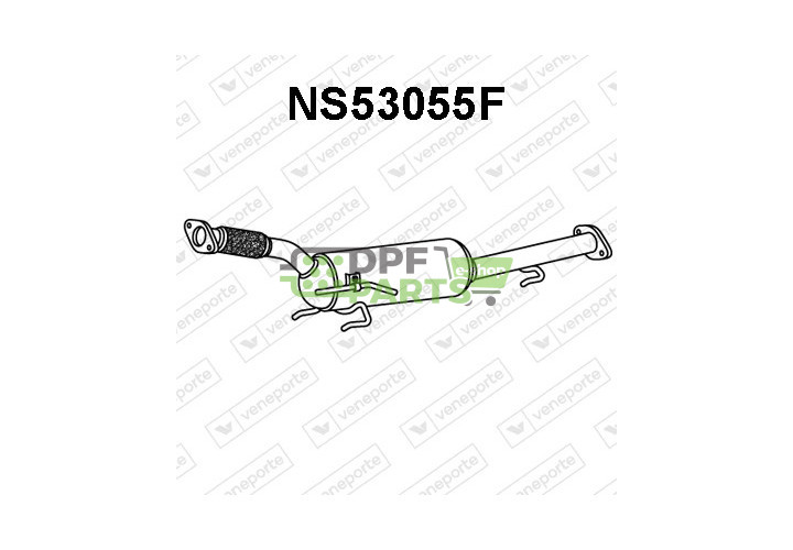Filtry pevných částic DPF NISSAN - 200101KB0A 200101KB0B 200101KB0C