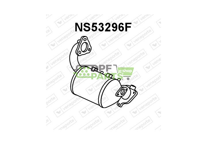 Filtry pevných částic DPF NISSAN - 208A00653R 208A05307R 208A07825R