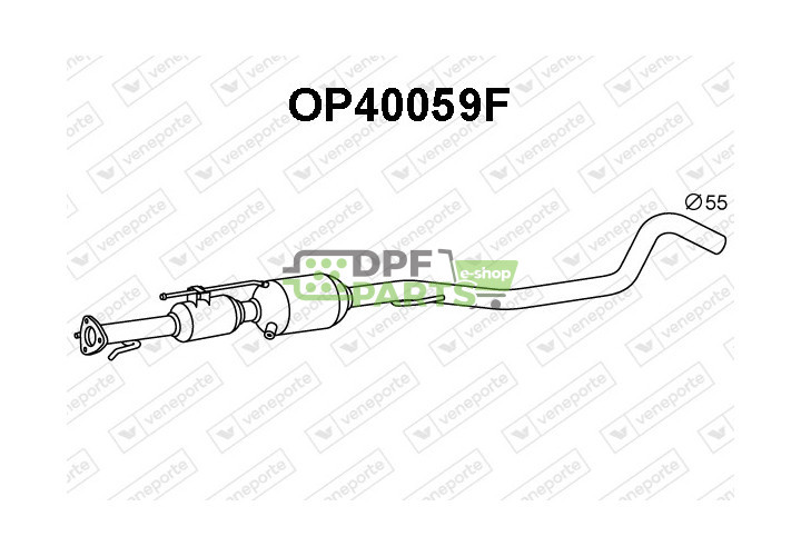 Filtry cząstek stałych DPF OPEL / VAUXHALL - 13243546 13253542 855271