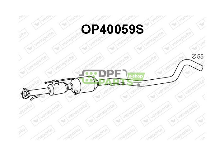 Filtry cząstek stałych DPF OPEL / VAUXHALL - 13243546 13253542 855271