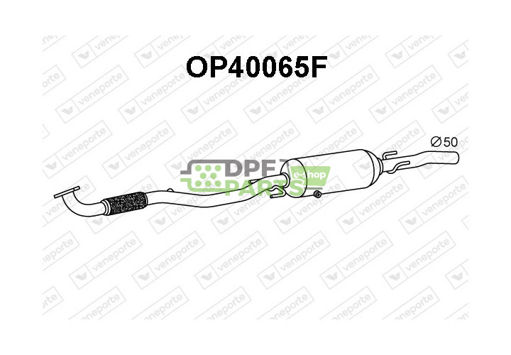 Filtry pevných částic DPF OPEL / VAUXHALL - 13253519 13278266 854550