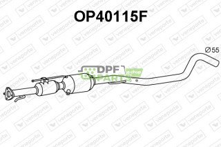 Filtry pevných částic DPF OPEL / VAUXHALL - 55352160 55352161 55353946