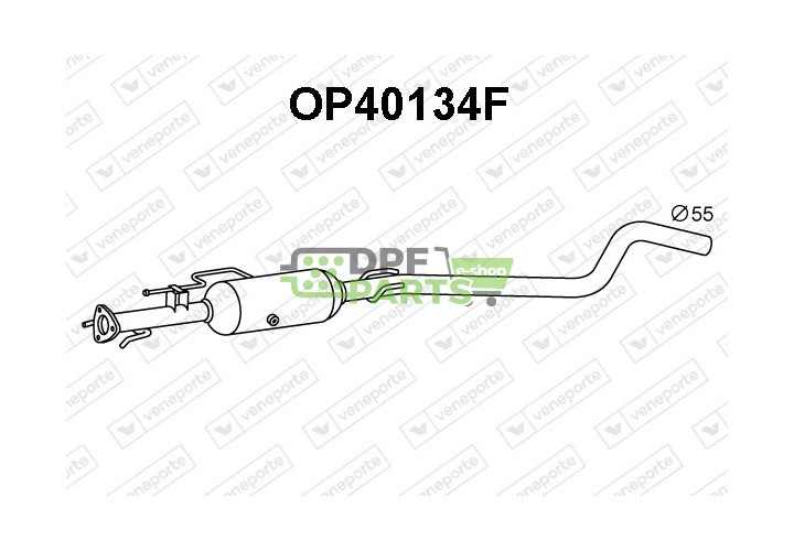 Filtry cząstek stałych DPF OPEL / VAUXHALL - 13243548 13253540 855522
