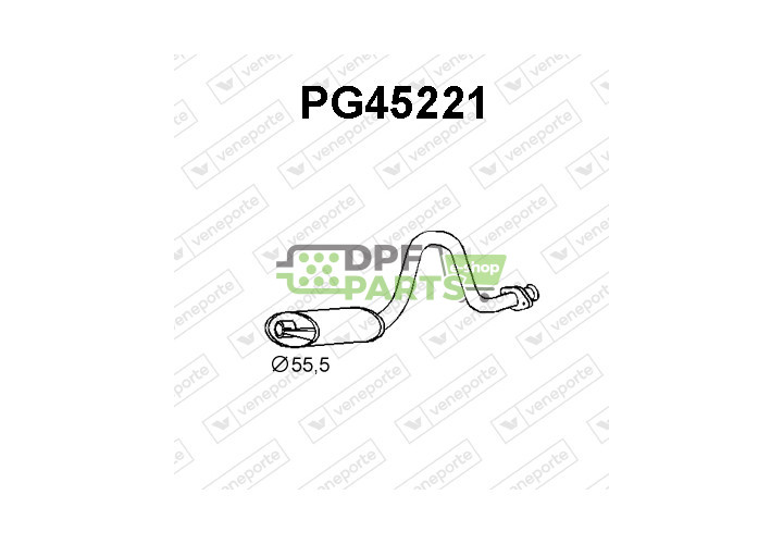 Tlumič PEUGEOT - 1717A7 172840 172874