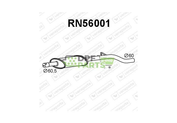Koncový tlumič výfuku RENAULT - 8200509249