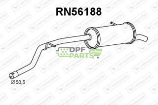 Koncový tlumič výfuku FIAT / OPEL / RENAULT / VAUXHALL - 200107729R 4424276 6000620096