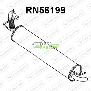 Koncový tlumič výfuku RENAULT / SMART - 200202921R 200204424R 200205174R