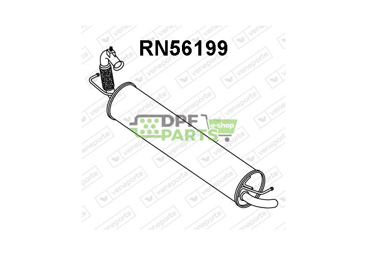 Koncový tlumič výfuku RENAULT / SMART - 200202921R 200204424R 200205174R