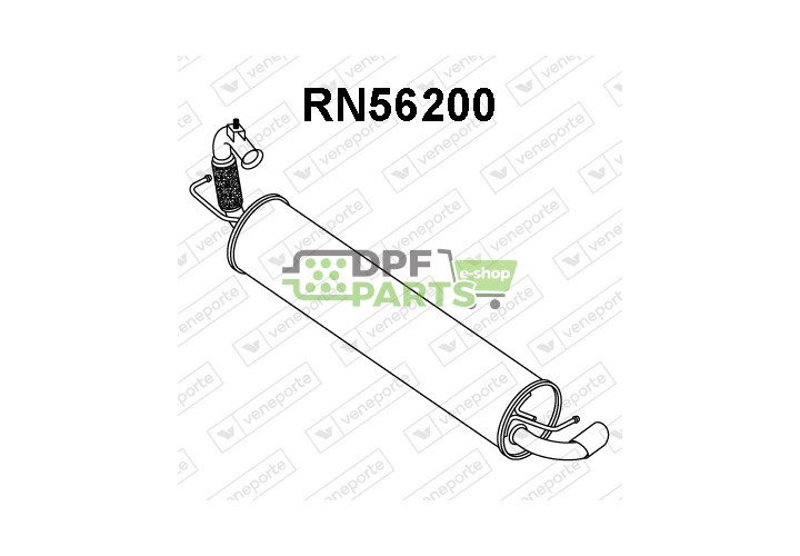 Koncový tlumič výfuku RENAULT / SMART - 200206900R 200208427R 200209273R