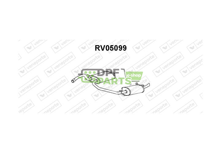 Koncový tlumič výfuku ROVER - DBP3708EVA GEX33071 GEX33207