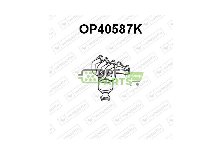 Katalizator OPEL / SAAB / VAUXHALL - 13106577 13106942 55555948
