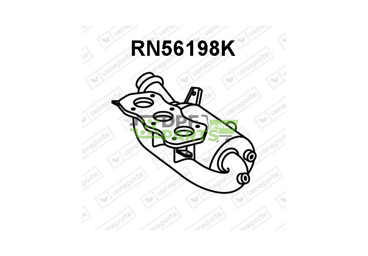 Katalizator RENAULT / SMART - 208025987R 4534901400 