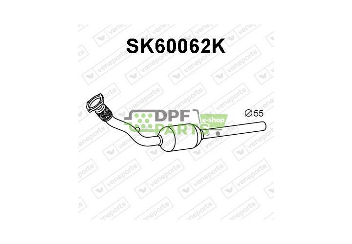 Katalizator AUDI / SKODA / VOLKSWAGEN - 1J0254502EX 1J1253058GX 1J1253058SX