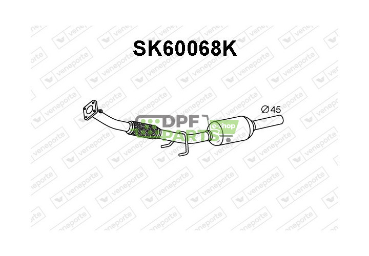 Katalizator SKODA - 600253058BV 600253058BX 6Y0253208AX
