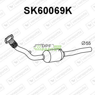 Katalizator AUDI / SEAT / SKODA / VOLKSWAGEN - 1J0253501CX 1J0254501BV 1J0254501BX