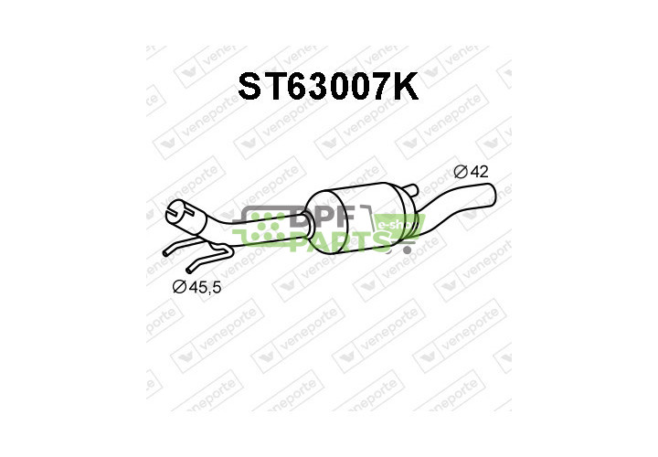 Katalizator SEAT / VOLKSWAGEN - 6K0253058NV 6K0253058NX 6K0253058RV