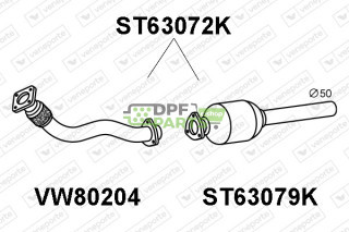 Katalizator SEAT / VOLKSWAGEN - 1H0253058CX  