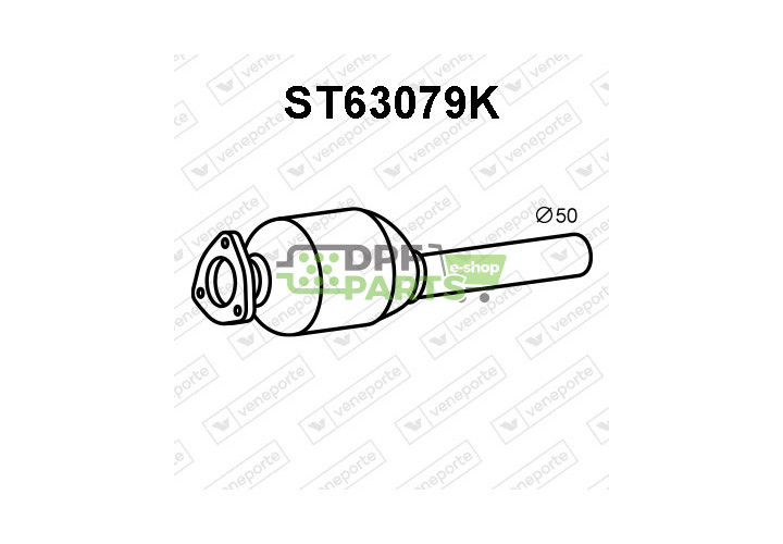 Katalizator FORD / SEAT / VOLKSWAGEN - 028131089V 028131089X 028131701B