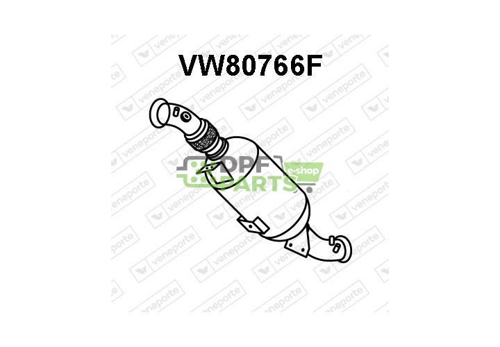 Filtry pevných částic DPF VOLKSWAGEN - 2E0131709B 2E0254700FX 2E0254700GX