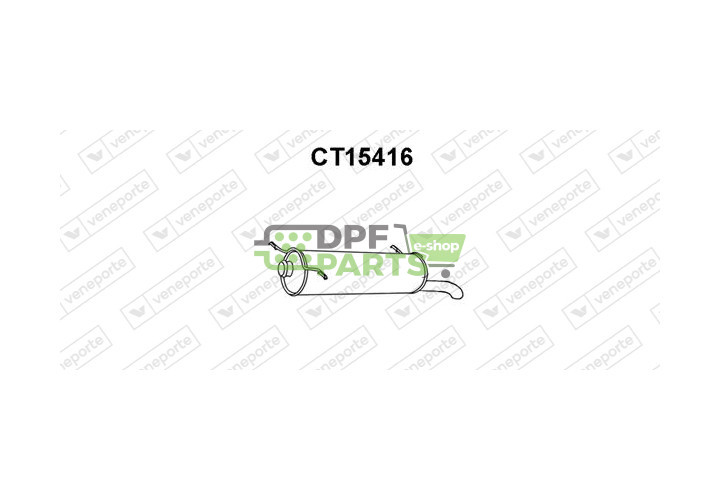 Tlumič CITROËN - 1726H7 9800524080 