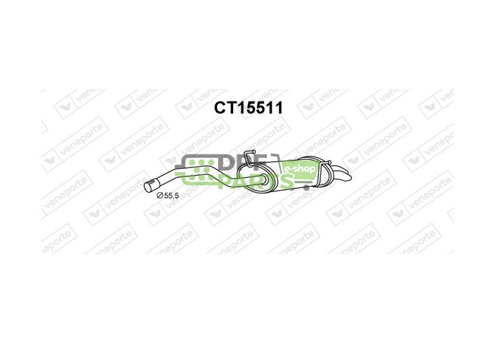 Tlumič CITROËN / FIAT / LANCIA / PEUGEOT - 1726LY-CONF. 1726LZ-CONF. 1730P0-CONF.