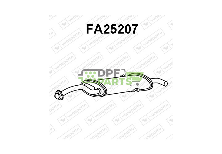 Tlumič výfuku FIAT - 82403461 82462220 