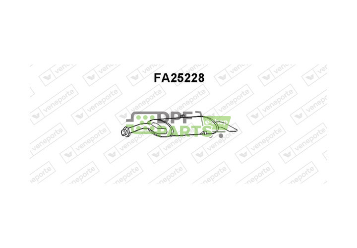 Tlumič výfuku FIAT - 82449393 82449394 82463426