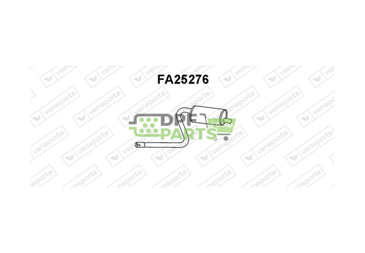 Tlumič výfuku FIAT / INNOCENTI - 7566741 7631005 97609047