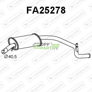 Tlumič výfuku AUTOBIANCH / FIAT / LANCIA - 46802362 55187298 71765084