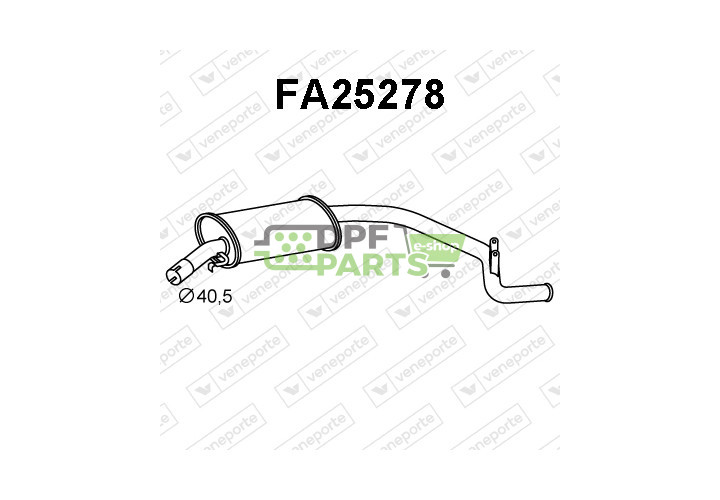 Tlumič výfuku AUTOBIANCH / FIAT / LANCIA - 46802362 55187298 71765084