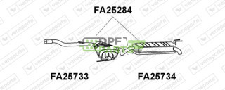 Tlumič výfuku FIAT - 46447081 71765165 