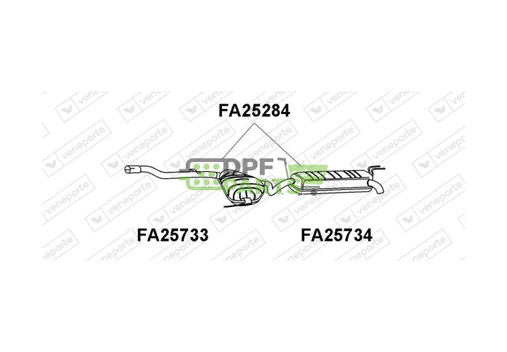 Tlumič výfuku FIAT - 46447081 71765165 