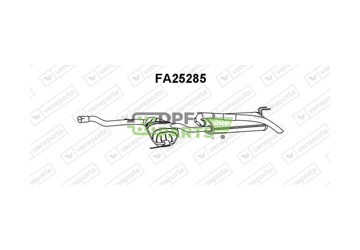Tlumič výfuku FIAT - 46446209  