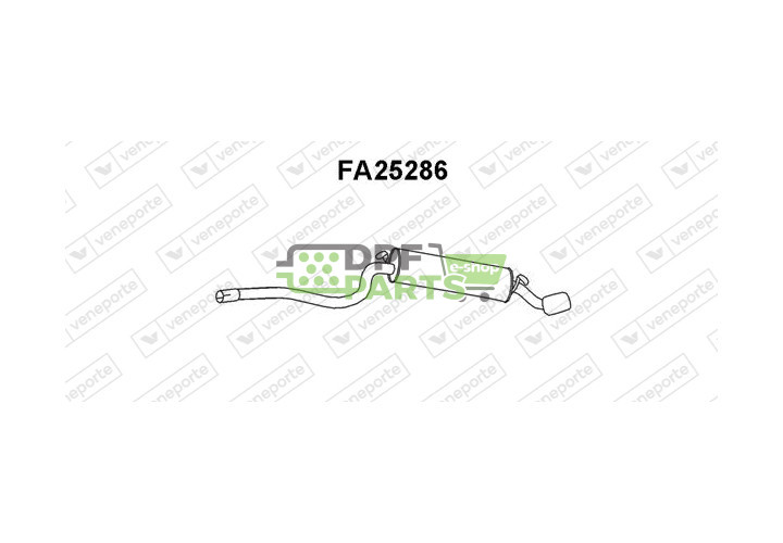 Tlumič výfuku FIAT - 46405226 46466032 71765139