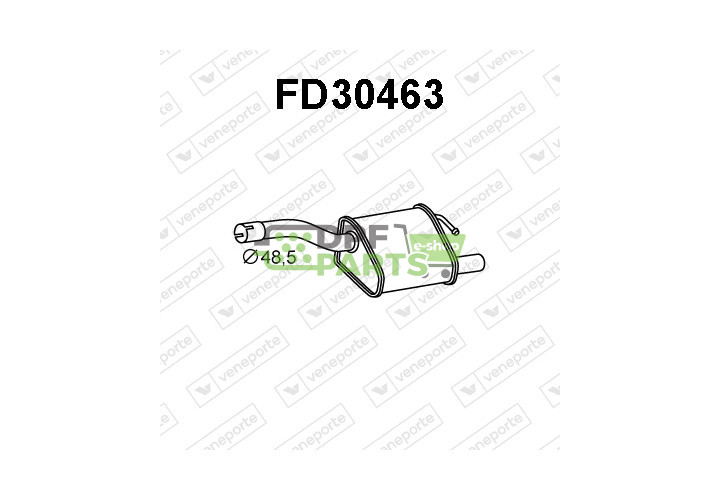 Tlumič výfuku FORD - 1061964 1065249 1067446