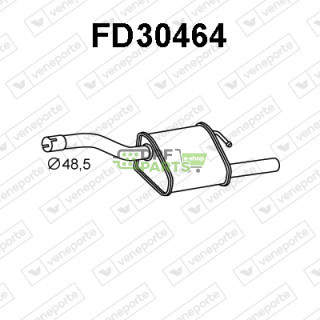 Tlumič výfuku FORD - 1061968 1061986 1065251