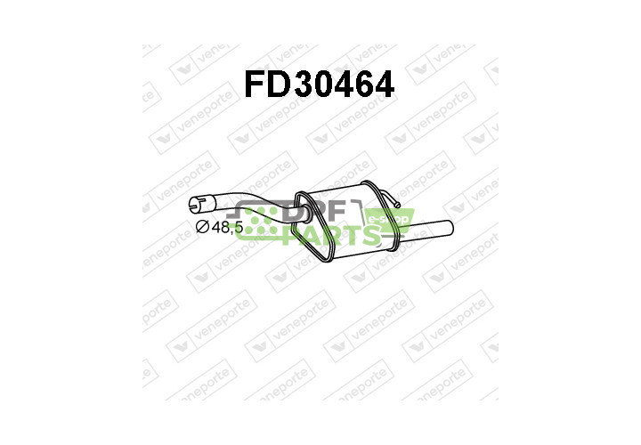 Tlumič výfuku FORD - 1061968 1061986 1065251