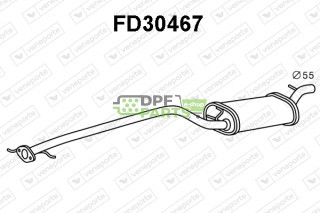 Tlumič výfuku FORD - 1067967 1215637 1459381