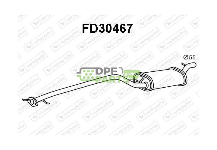 Tlumič výfuku FORD - 1067967 1215637 1459381