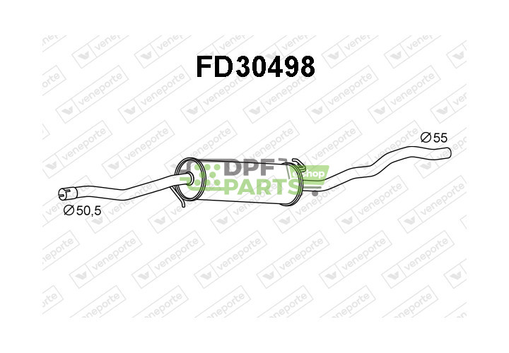 Tlumič FORD / SEAT / VOLKSWAGEN - 1015985 1087575 1114309