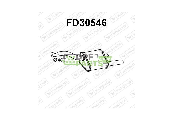 Tlumič FORD - 1065250 1121652 1230839