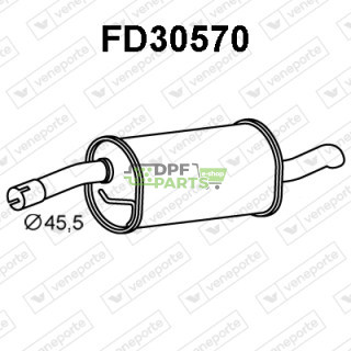 Tlumič FORD - 1383126 1557613 1578075