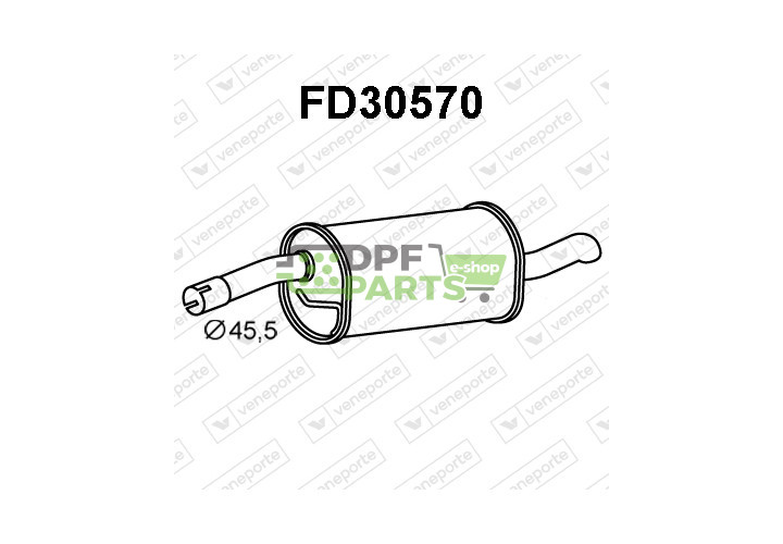 Tlumič FORD - 1383126 1557613 1578075