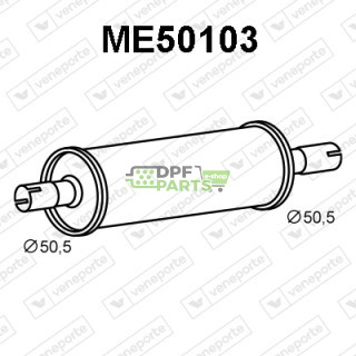 Tlumič MERCEDES - 6014901901 6014903201 6014903601