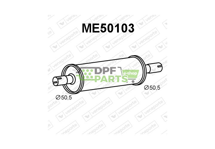 Tlumič MERCEDES - 6014901901 6014903201 6014903601